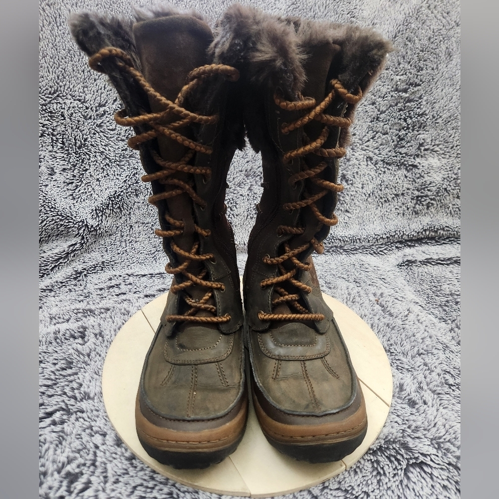 MERRELL Decora Prelude Winter Snow Boot Waterproof Faux Fur Tall 200g Women's 7 - Picture 3 of 9